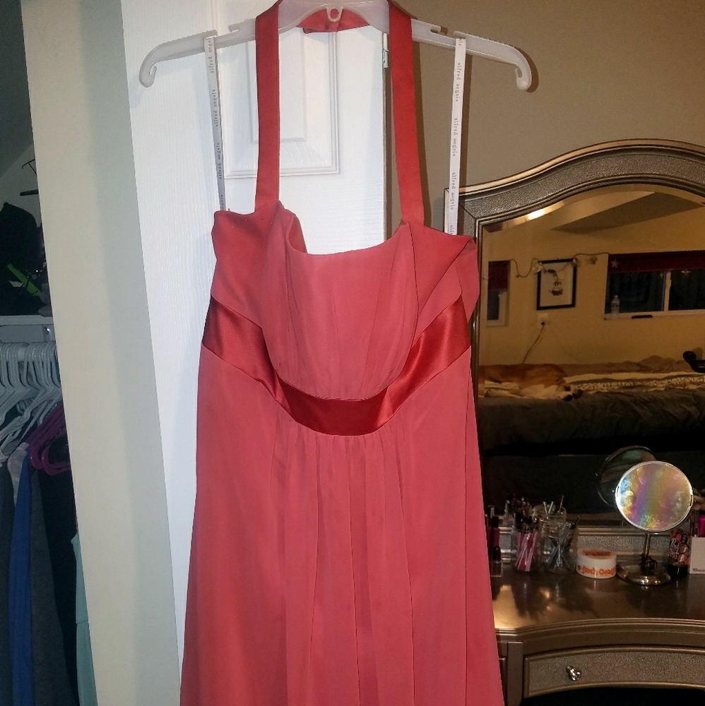 Coral Knee Length Dress