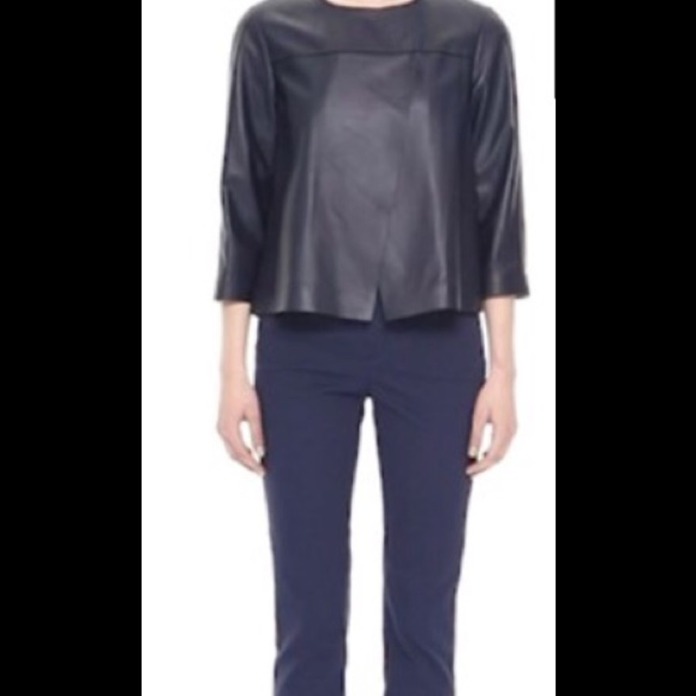 Lafayette 148 New York leather topper/jacket - Picture 8 of 8