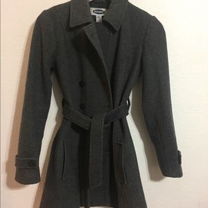 Old navy wool trench coat