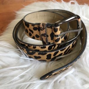Faux Fur Cheetah Print Belt