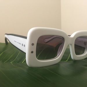 Marc Jacobs White Square Sunglasses