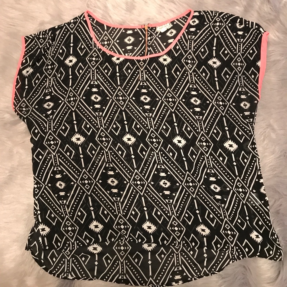 Sheer Short-Sleeve Shirt