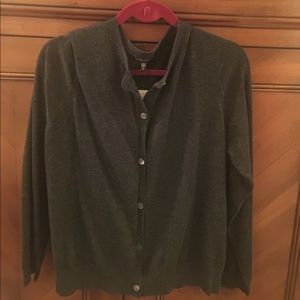 Eileen Fisher short cardigan sweater merino