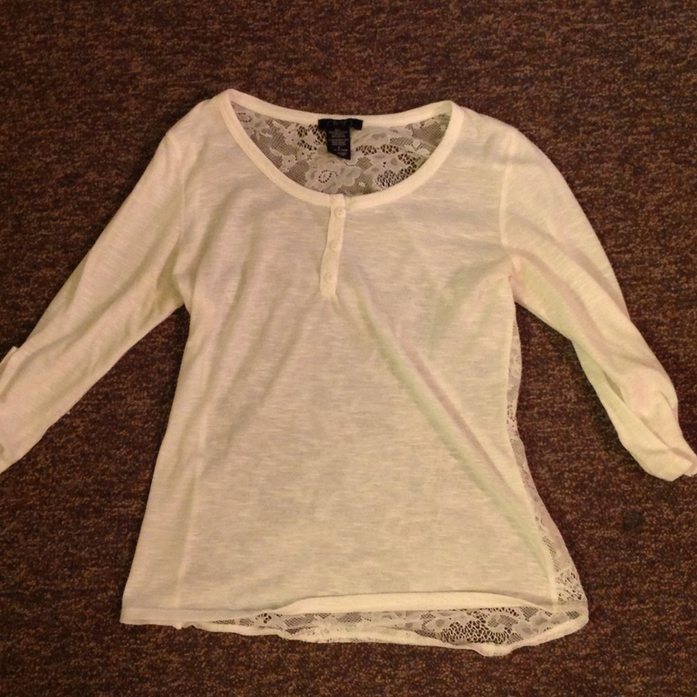 Sheer white shirt