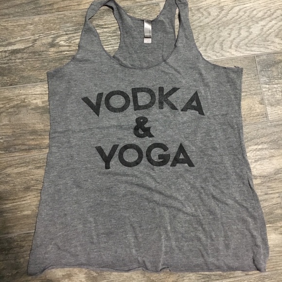 Next Level Apparel Tops - Vodka & Yoga workout tank