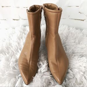 Nine West Tan Leather Ankle Boots Size 5.5 Nine West Tan Leather Ankle Boots Size 5.5