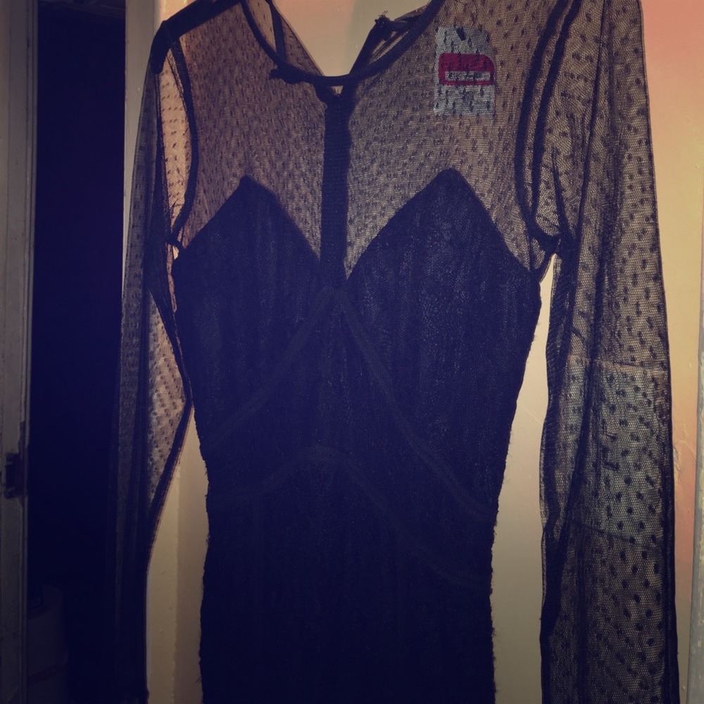 ASTR Black Lace Dress