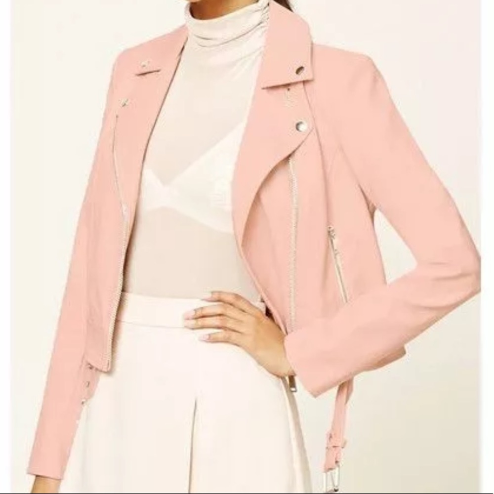 Forever21 pink jacket size small