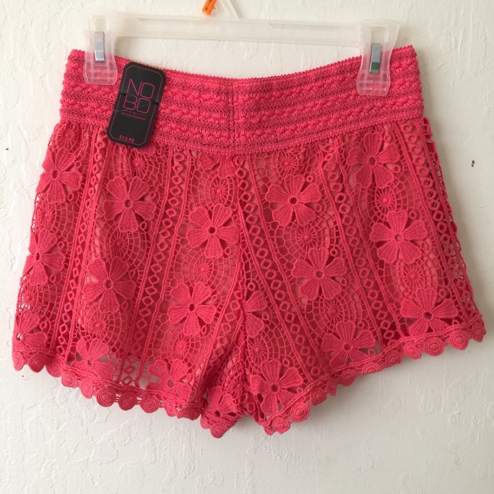 Crochet Shorts Pants No Boundaries size 7-9 M New