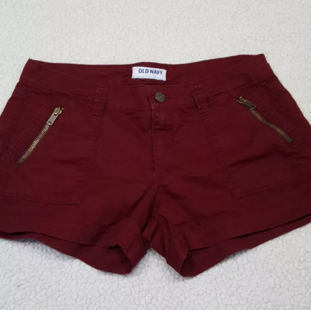 OLD NAVY burgundy shorts size 4