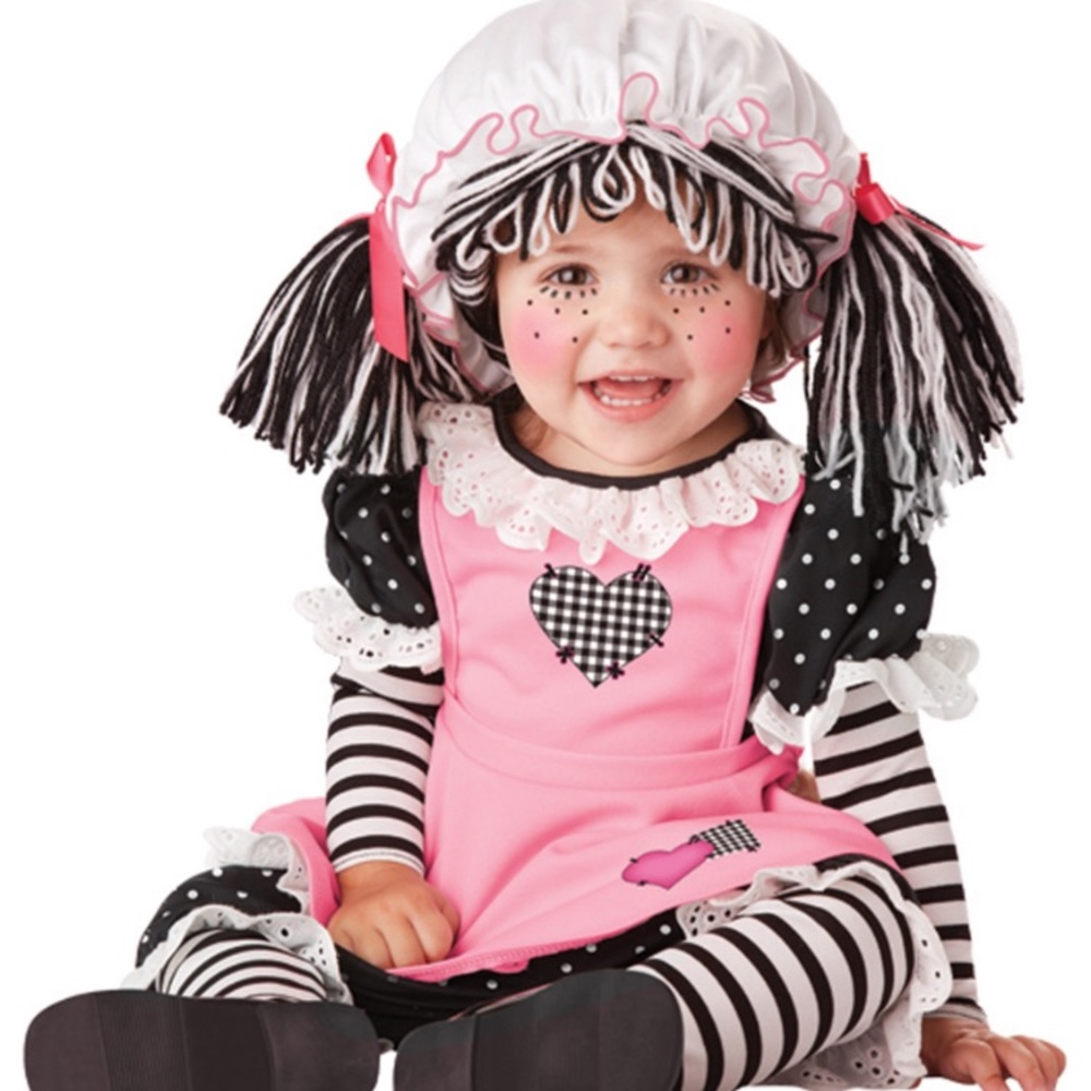Baby rag doll costume size 6 mos