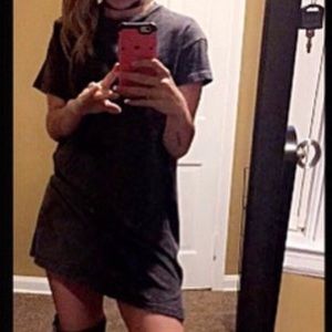 Windsor tunic dress acid wash gray