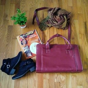Vegan Leather Laptop Bag/ Briefcase 💼💄👛