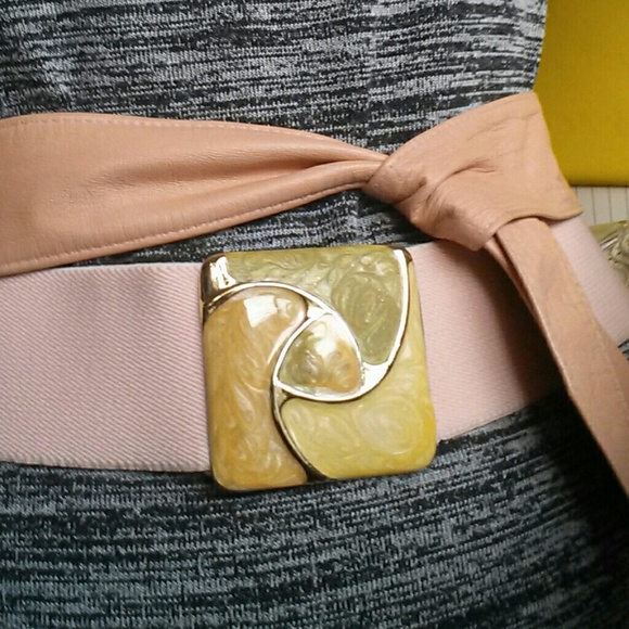 Vintage Accessories - 2 Vintage 1980's Salmon Pink Belts