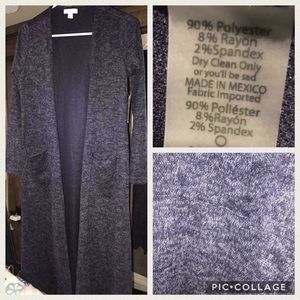 Navy Small Lularoe Sarah Cardigan BNWT