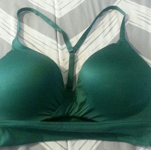 VS Festive Green Easy Push-up Bra