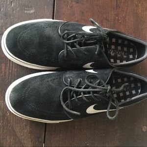 Nike Janoski black suede skate surf shoe sz 11