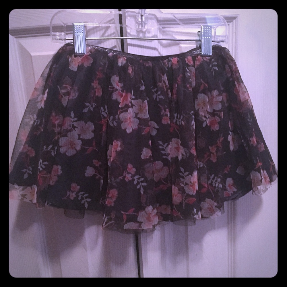 Little girls floral skirt