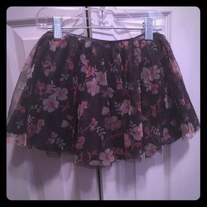Little girls floral skirt