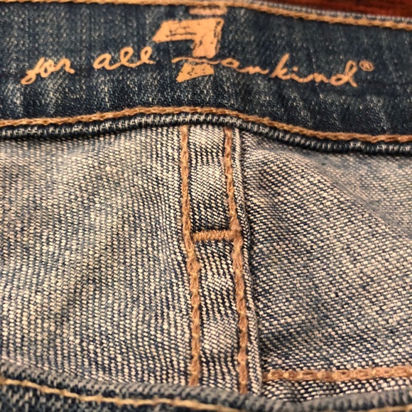 7 for all mankind denim shorts size 26 - Picture 2 of 4