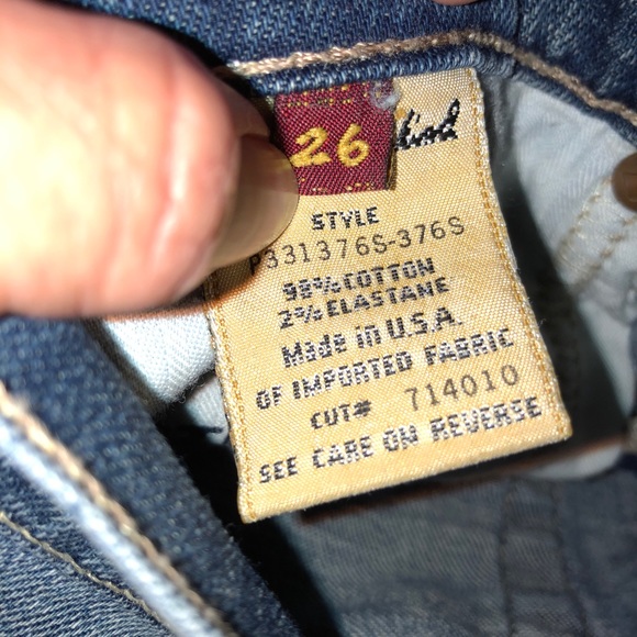 7 for all mankind denim shorts size 26 - Picture 3 of 4