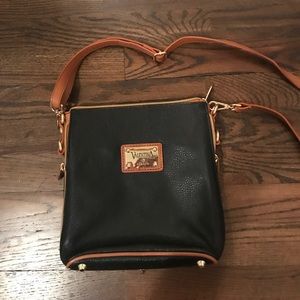 Valentina Black & Camel Leather Crossbody