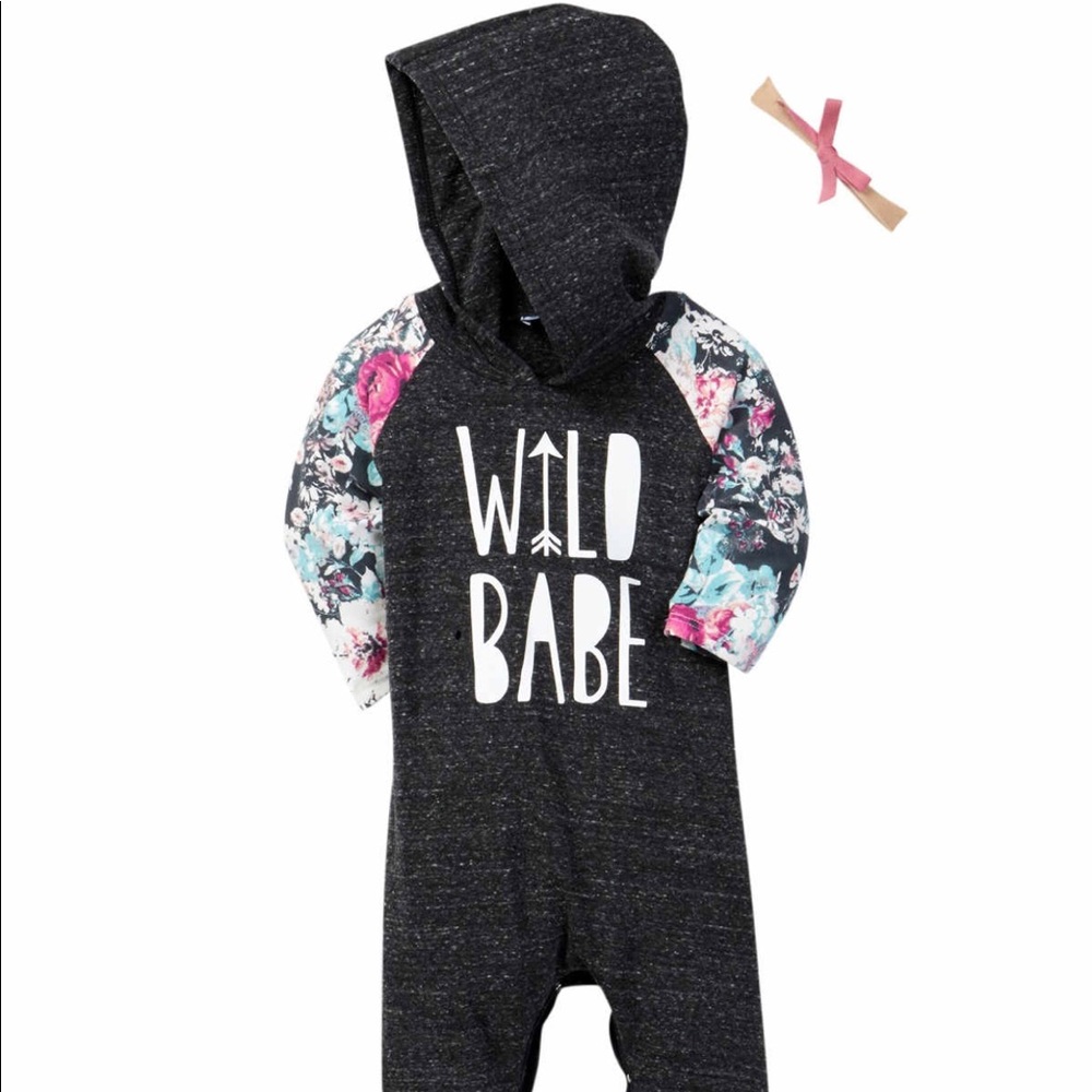 ❤️ Wild Babe raglan romper ❤️