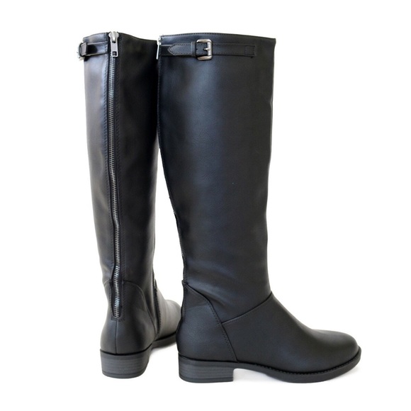pace-black knee high riding boots - Picture 5 of 7