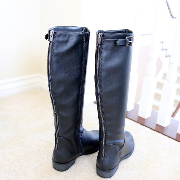pace-black knee high riding boots - Picture 2 of 7