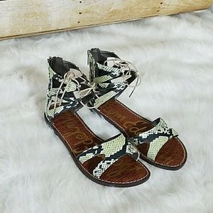 Sam Edelman Snake Print Sandals Sz 8.5 Sam Edelman Snake Print Sandals Sz 8.5