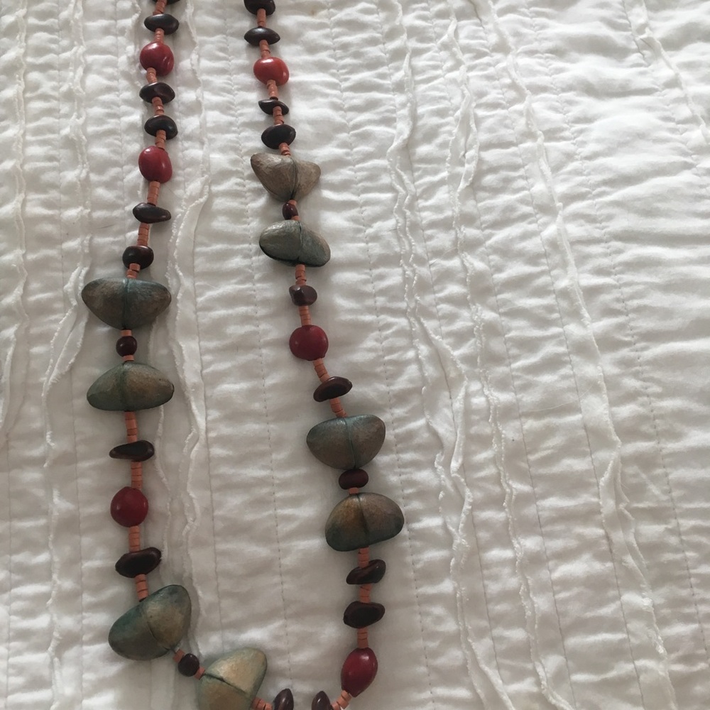 Handmade nut necklace
