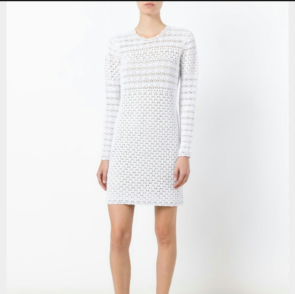 Michael Kors fitted crochet dress