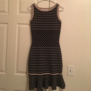 Black & tan patterned dress