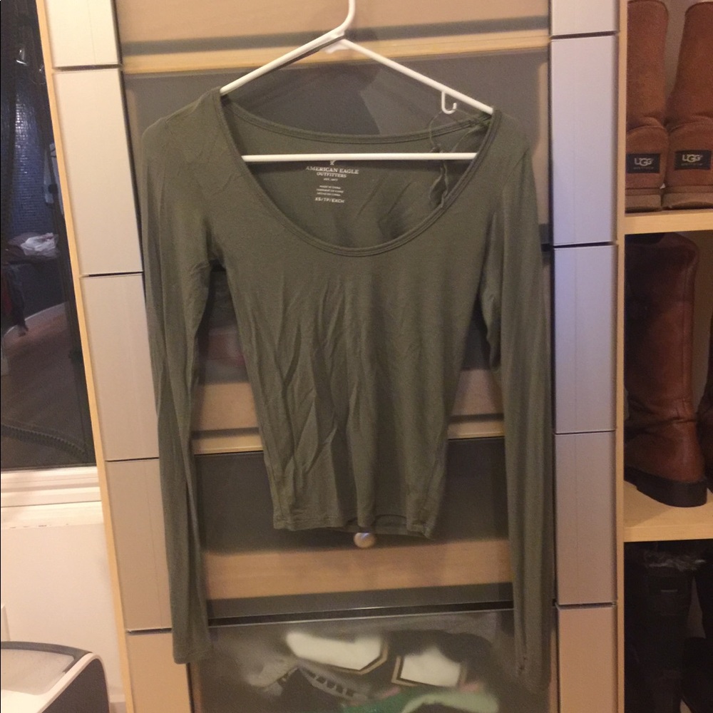 Long sleeve, Elastic Crop Top