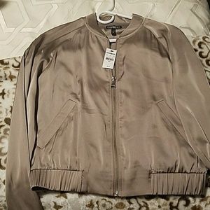 Satin Bomber Jacket