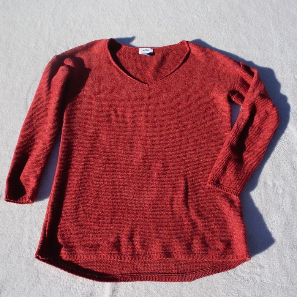 Red Orange Old Navy Sweater