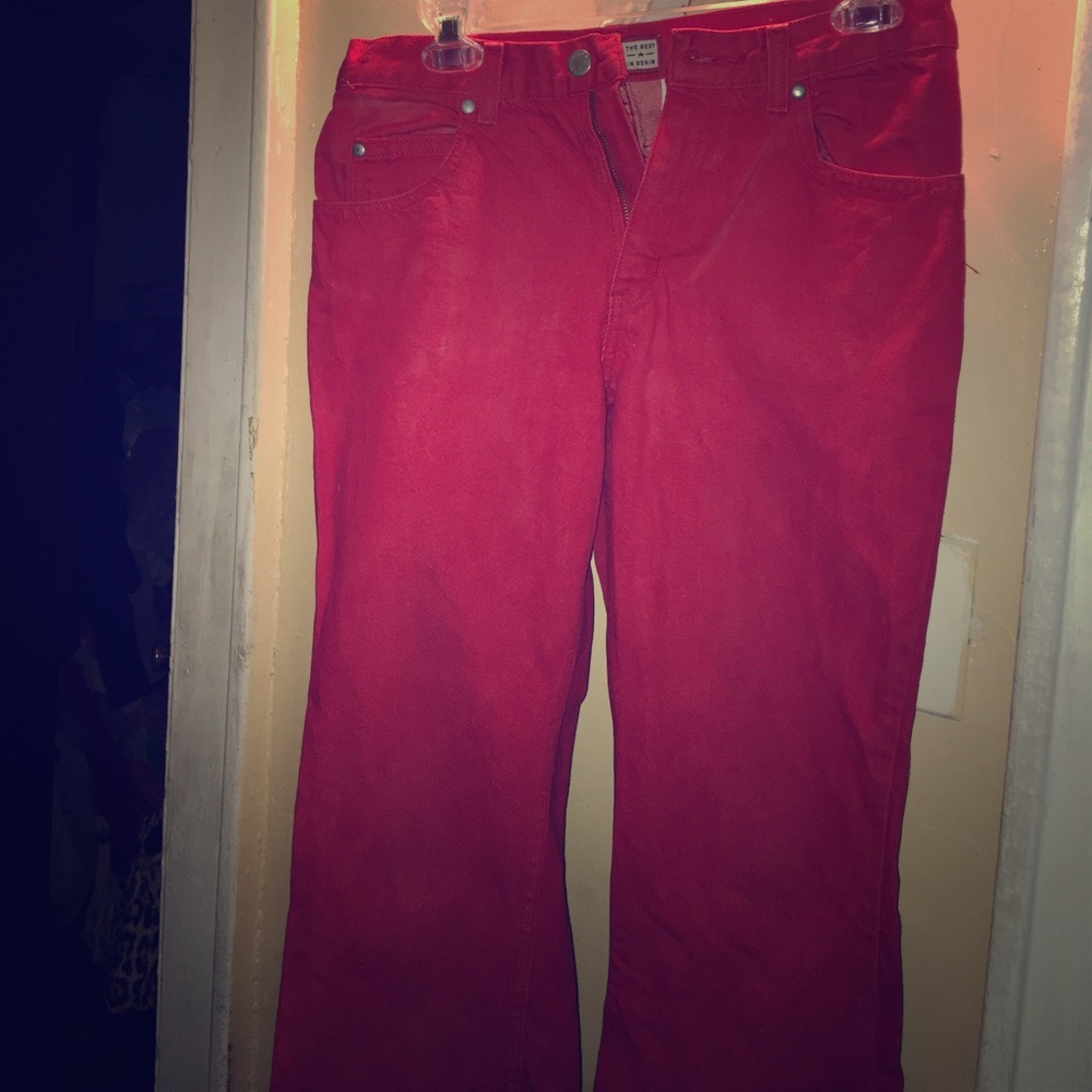 Old Navy Red Denim Jeans
