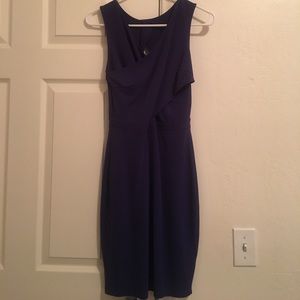 Navy blue cross-cross dress