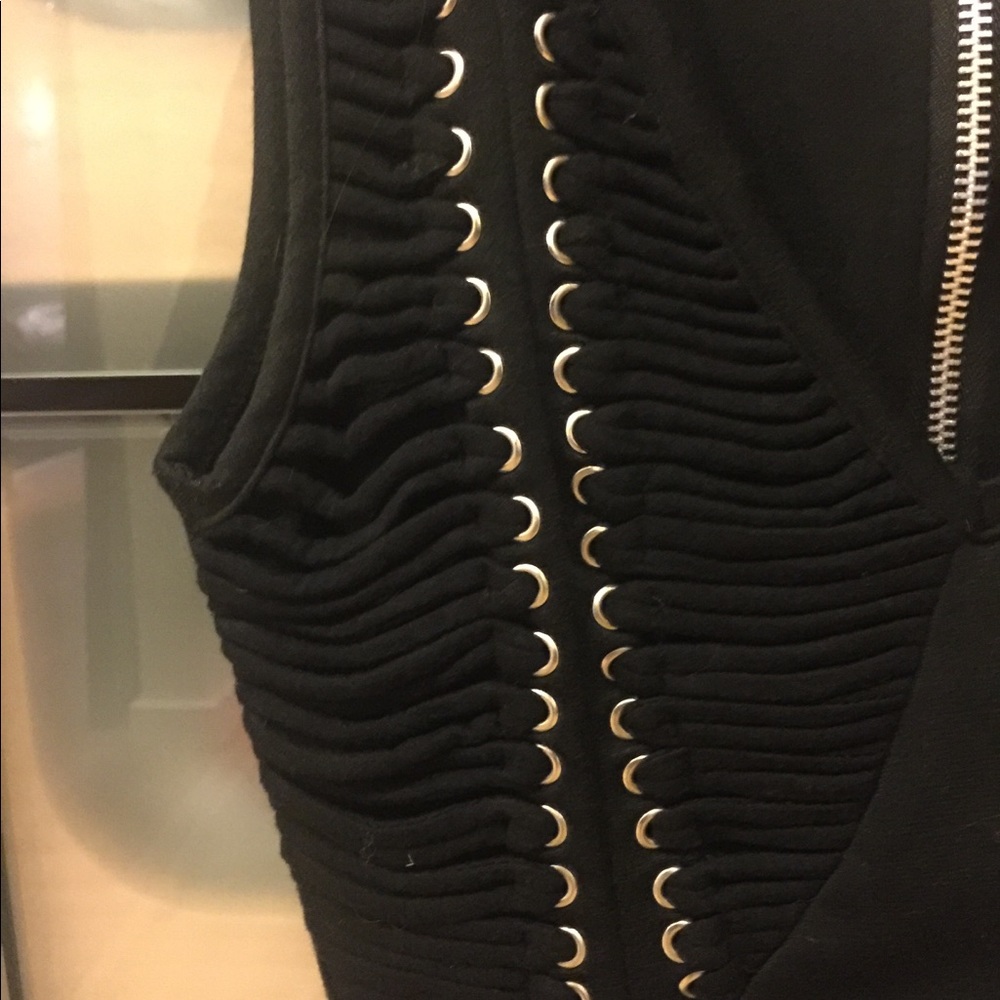 Black Bodycon Rocker Dress - Picture 2 of 3