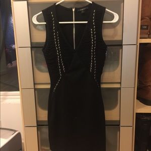 Black Bodycon Rocker Dress