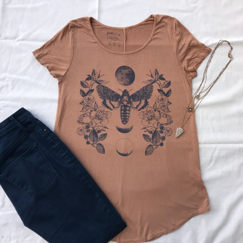 Moth / Moon / Flowers Tee