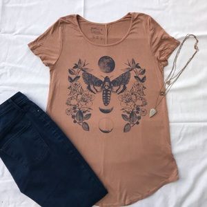 Moth / Moon / Flowers Tee