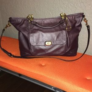 Coach bag. Wine colored