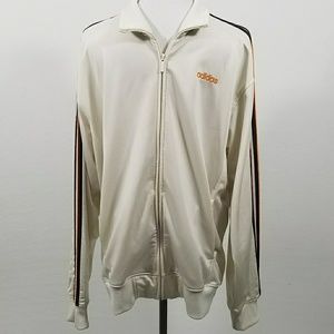 Adidas Mens Track Jacket 3-Stripes Zip Closure
