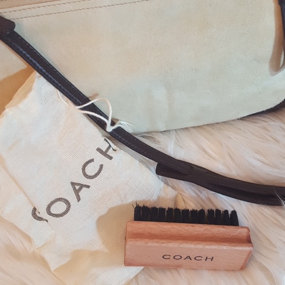 Coach Suede Leather Small Bag NWOT - Picture 2 of 5