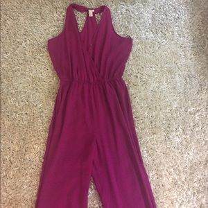 Magenta Pants Jumpsuit