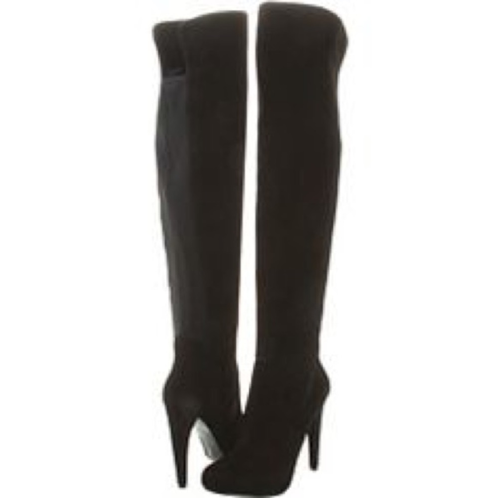 Nine West over the knee Chriscross suede boots