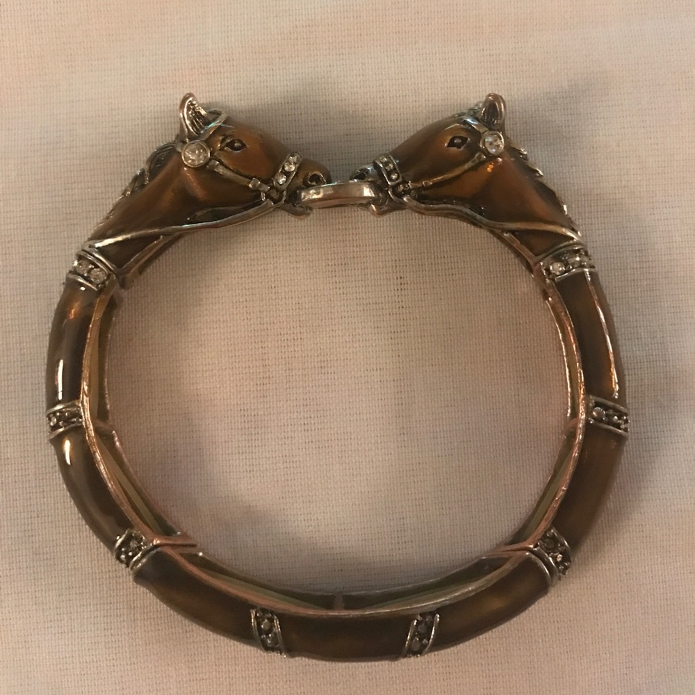Betsey Enamel Horse Bracelet