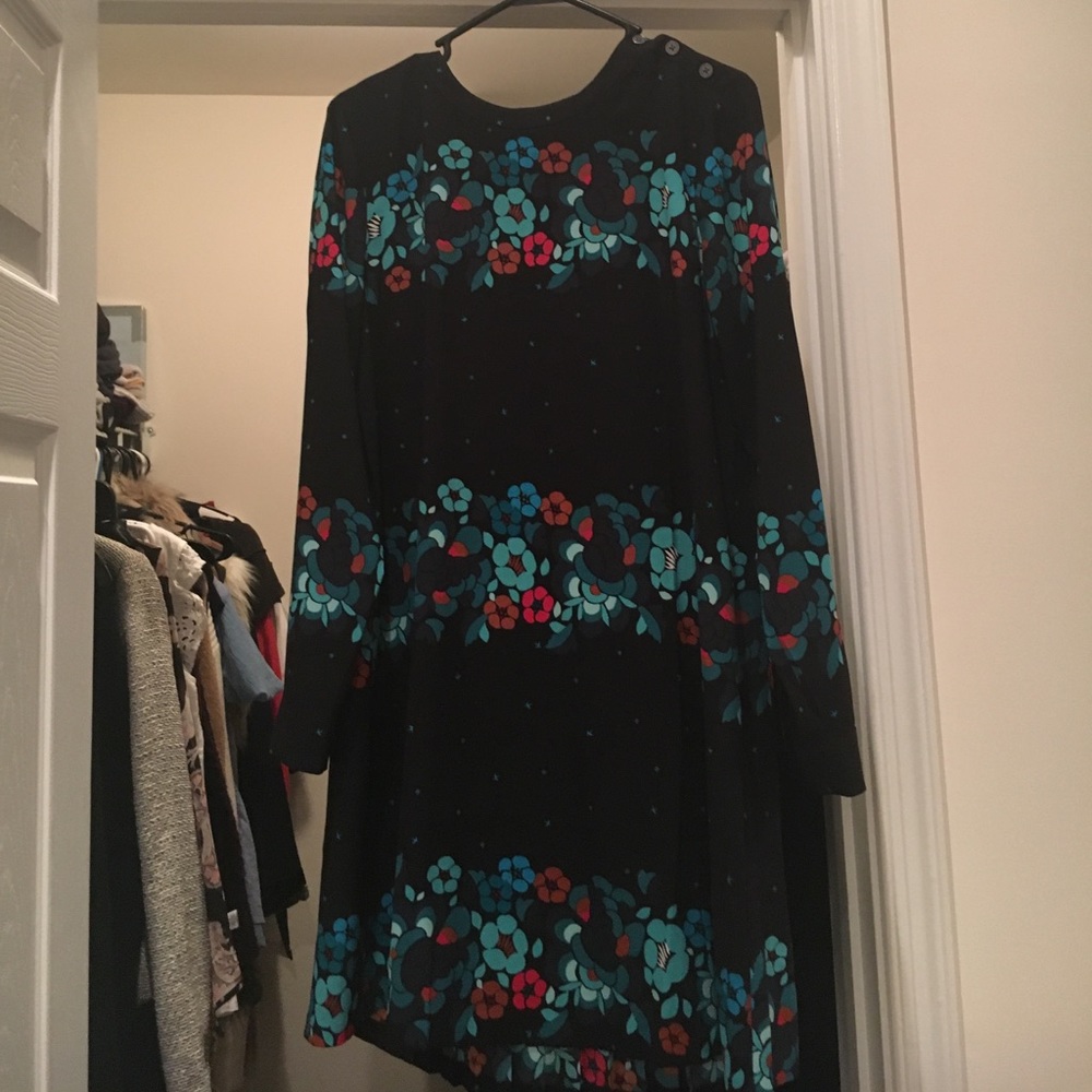Pleated back dress