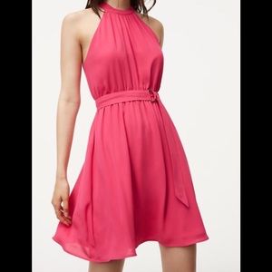 Petite NWOT Loft Shirred Halter Dress